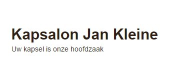 Kapsalon Jan Kleine