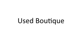 Used Boutique